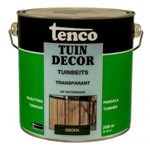 Tenco Tuindecor tuinbeits transparant groen 2,5 L blik 11073004