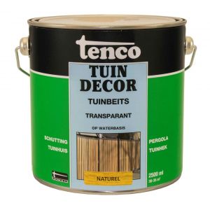 Tenco Tuindecor tuinbeits transparant naturel 2,5 L blik 11074004