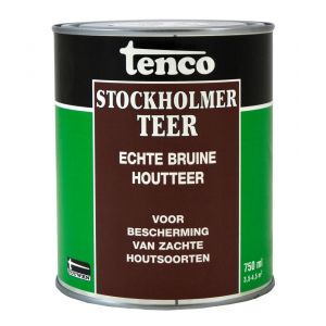 Tenco Stockholmer teer bitumen coating bruin 0,75 L blik 12060002
