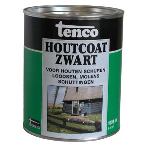 Tenco Houtcoat houtcoating teervrij zwart 1 L blik L 13081802