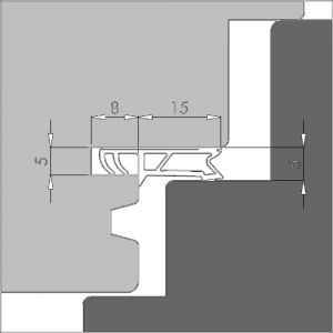 Ellen rondgaande dichting kunststof kaderprofiel 8450 ACBF 670804200