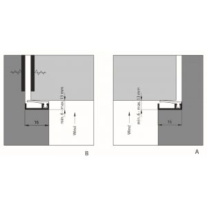 Ellen inbouwprofiel tochtband aluminium voor 6 mm afbouwspeling AIB 3N XL 300 cm 310110930