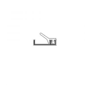 Ellen inbouw tochtprofiel voor 6 mm afbouwspeling AIB-4N 230 cm 310500223