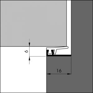 Ellen tochtprofiel inbouw aluminium AIB-4N AR 230 cm 310500223