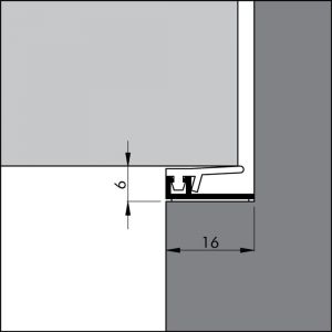 Ellen tochtprofiel inbouw aluminium AIB-4N AR 230 cm ZK 310502223