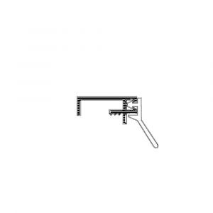 Ellen opbouw tocht profiel aluminium ANB-1N 300 cm 300300230