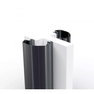 Ellen vingerbeschermingsprofiel Professioneel Finprotect Plus 90-90 antraciet 198 cm 805410198