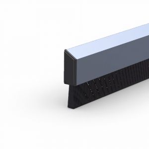 Ellen dorpelprofiel met borstel aluminium De Luxe 100 cm 41950050