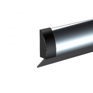 Ellen dorpelprofiel met borstel RVS Inox 100 cm 30200250