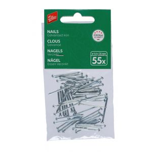 Ellen tochtstripnagel gegalvaniseerd 1.6x25 mm set 55 stuks 850100050