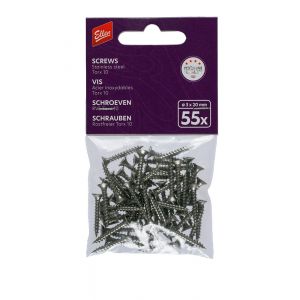 Ellen profiel schroef RVS 3x20 mm T10 set 55 stuks 850100750