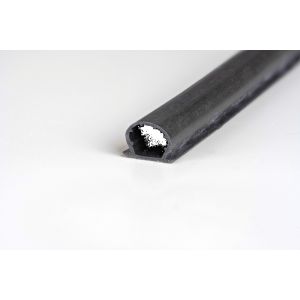 Ellen inbouwprofiel tochtband siliconen zelfklevend Weatherstrip Silicon zwart 6 m 611104050