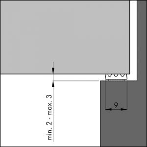 Ellen tochtprofiel tochtband zelfklevend EPDM K-ZW 7,5 m zwart kleine kier 600104062