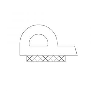 Ellen inbouwprofiel tochtband kunststof zelfklevend Weatherstrip Medium gemiddelde kier zwart 2x50 m 600304515.1