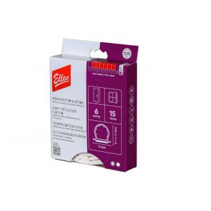 Ellen inbouwprofiel tochtband siliconen zelfklevend Weatherstrip Silicon wit 6 m 611101050