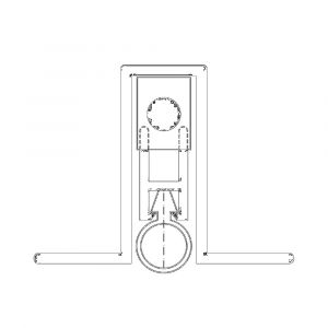 Ellen Matic valdorpel aluminium Omega 63 cm 200900131