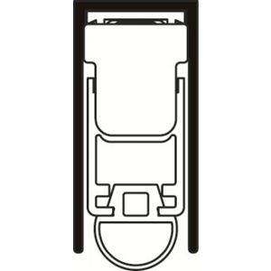 Ellen Matic valdorpel aluminium Uni-Proof 82,8 cm 203700153