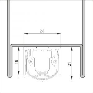 Ellen Matic valdorpel aluminium Ferro-S 2 68 cm 203100680
