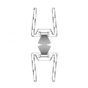 Ellen glasdeur tochtprofiel met borstel GDP 12 mm 225 cm 410550022