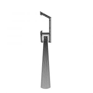 Ellen dorpel tochtprofiel met borstel aluminium IBS 220 cm 40100022