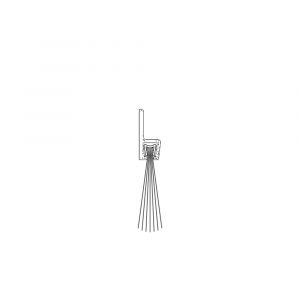 Ellen dorpel tochtprofiel met borstel aluminium IBS-50 250 cm 40700025