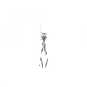 Ellen dorpel tochtprofiel met borstel aluminium IBS-60 100 cm 40900010
