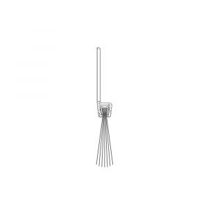 Ellen dorpel tochtprofiel met borstel aluminium IBS-70 100 cm 41200010