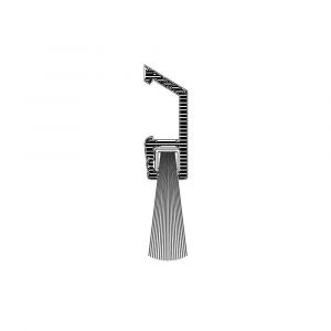 Ellen dorpelprofiel met borstel aluminium De Luxe 100 cm 41950050
