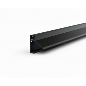 Ellen inbouwprofiel tochtband aluminium voor 6 mm afbouwspeling AIB 3N XL zwart 230 cm 310114923