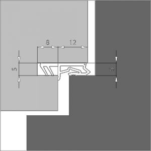 Ellen rondgaande dichting kunststof Silicon Profile 1201 SCF 25 meter 680104950