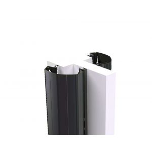 Ellen vingerbeschermingsprofiel Professioneel Finprotect Plus 120-120 zwart 198 cm 805604198
