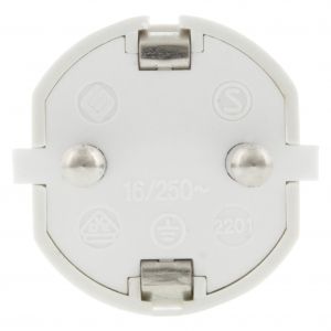 Q-Link stekker met randaarde 10/16 A wit 00.110.06