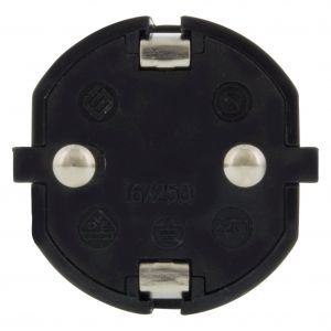 Q-Link stekker randaarde 10/16 A zwart 00.110.07