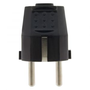 Q-Link stekker randaarde 10/16 A zwart 00.110.07