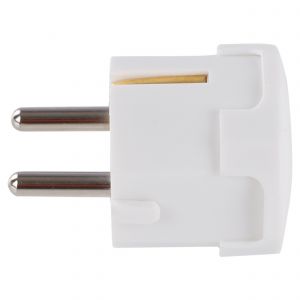 Q-Link stekker met randaarde zij-invoer 10/16 A wit 00.110.08