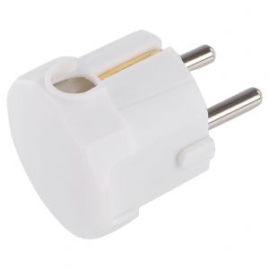 Q-Link stekker met randaarde zij-invoer 10/16 A wit 00.110.08