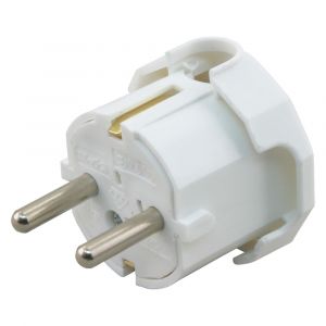 Q-Link stekker met randaarde zij-invoer 10/16 A wit 00.110.08