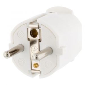 Q-Link stekker PVC met randaarde 10/16 A wit 00.110.11