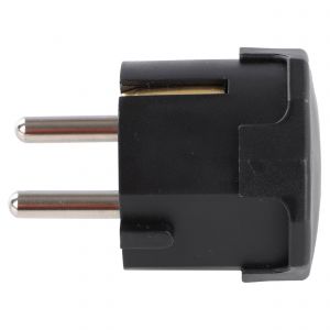 Q-Link stekker randaarde 10/16 A met onder-invoer zwart 00.110.38