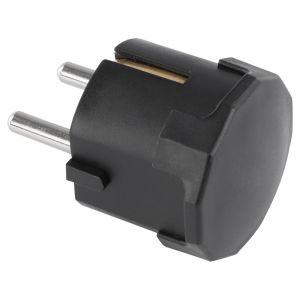 Q-Link stekker randaarde 10/16 A met onder-invoer zwart 00.110.38