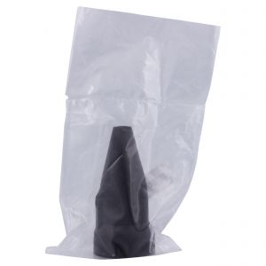 Q-Link contrastekker randaarde volrubber 10/16 A zwart 00.110.39