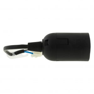Q-Link verhuisfitting E27 met kabel en kroonsteen zwart set 2 stuks 00.320.00