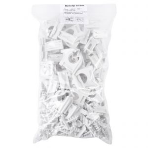 Q-Link buisclip Euro 19 mm wit set 50 stuks 00.529.84
