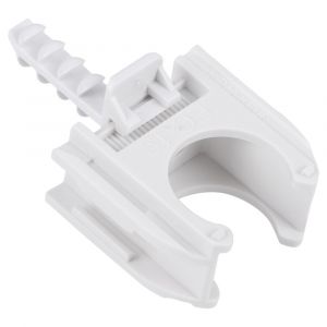 Q-Link buisclip Euro 19 mm wit set 50 stuks 00.529.84