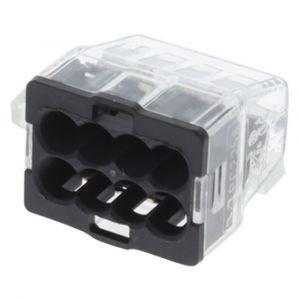 Q-Link lasklem 8-polig 8-gaats 8x1.0 2.5 mm2 transparant-grijs set 25 stuks 00.530.80