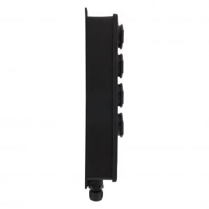 Q-Link stekkerdoos 4-voudig slagvast randaarde maximaal 3600 W zwart 00.845.59