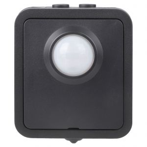 Q-Link bewegingsmelder opbouw met sensor en schakelaar IP54 zwart 00.946.95
