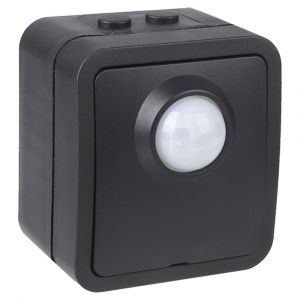 Q-Link bewegingsmelder opbouw met sensor en schakelaar IP54 zwart 00.946.95