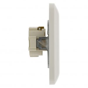 Q-Link contactdoos inbouw 1-voudig met kind-aanraakbeveiliging polarwit 01.079.41