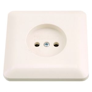 Q-Link contactdoos inbouw 1-voudig met kind-aanraakbeveiliging polarwit 01.079.41
